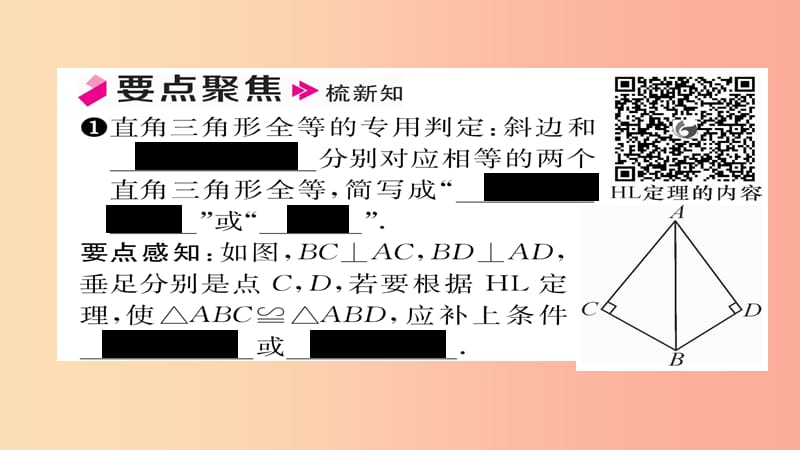 八年级数学上册第十二章全等三角形12.2三角形全等的判定第4课时用“HL”判定直角三角形全等课件 新人教版.ppt_第2页