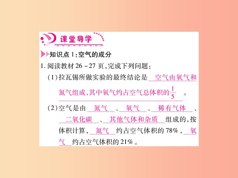 江西省2019秋九年级化学上册2.1空气作业课件 新人教版.ppt_第2页