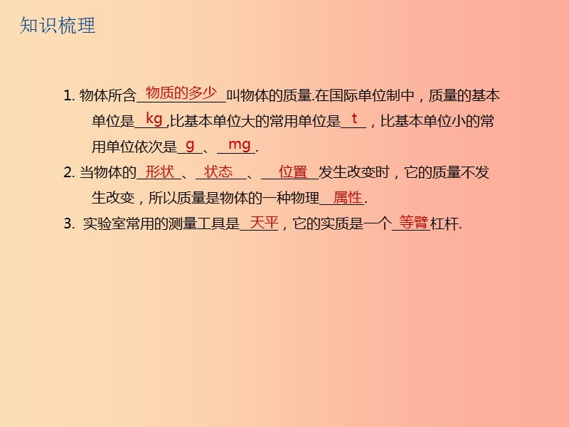 江苏省2019年中考物理第11课时物体的质量密度复习课件.ppt_第3页