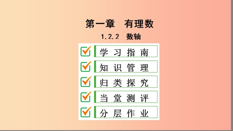 七年级数学上册 第一章 有理数 1.2 有理数 1.2.2 数轴复习课件 新人教版.ppt_第1页