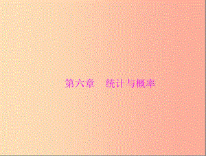 廣東省2019中考數(shù)學(xué)復(fù)習(xí) 第一部分 中考基礎(chǔ)復(fù)習(xí) 第六章 統(tǒng)計(jì)與概率 第1講 抽樣與數(shù)據(jù)分析課件.ppt