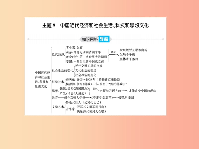 2019中考历史总复习 第一部分 系统复习 成绩基石 主题九 中国近代经济和社会生活、科技和思想文化课件.ppt_第2页