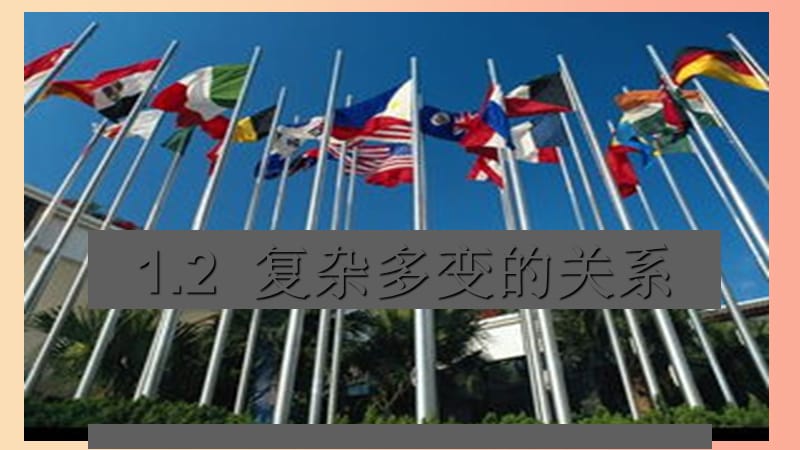 九年级道德与法治下册 第一单元 我们共同的世界 第一课 同住地球村 第2框 复杂多变的关系课件3 新人教版.ppt_第1页