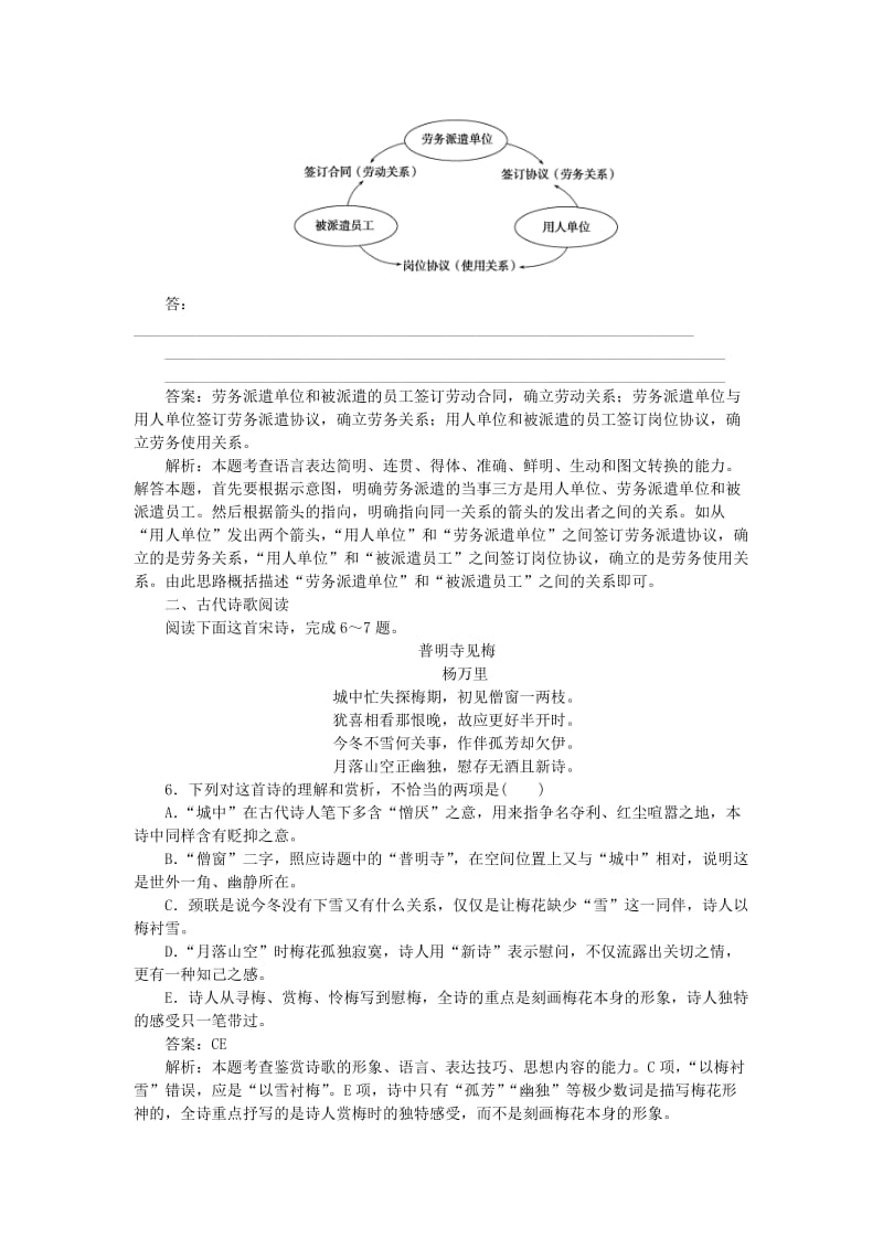 2019-2020年高考语文一轮复习周周测2语言文字应用+诗歌鉴赏+文言文阅读.doc_第3页