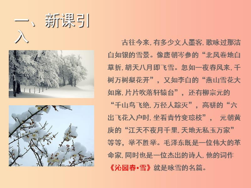 九年级语文上册第一单元1词两首沁园春雪课件语文版.ppt_第2页