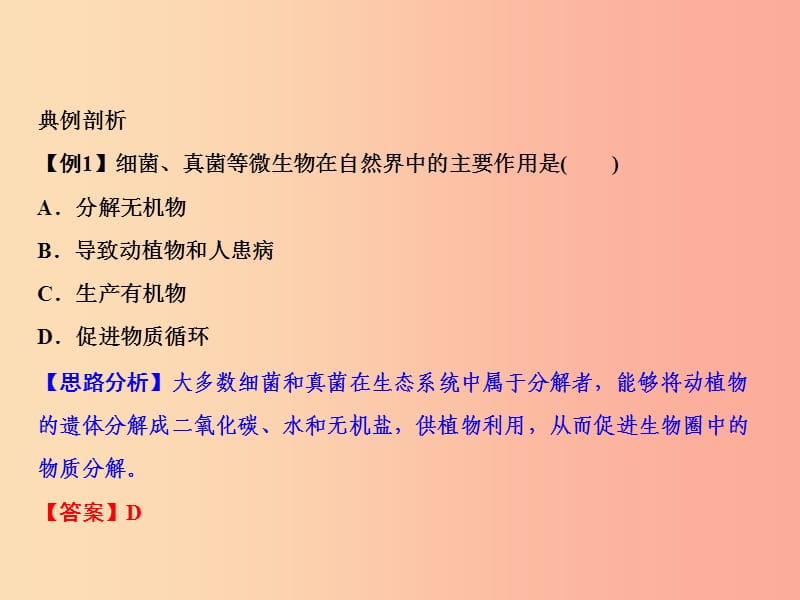 2019年八年级生物上册 第5单元 第4章 第4节 细菌和真菌在自然界中的作用习题课件 新人教版.ppt_第3页