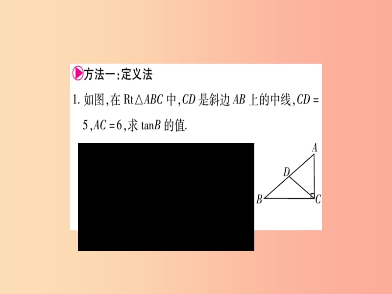 2019秋九年级数学上册 第24章 解直角三角形 小专题（11）求锐角三角函数值常用的方法作业课件 华东师大版.ppt_第2页