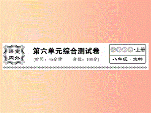 2019年八年級生物上冊 第六單元 生物的多樣性及其保護(hù)綜合檢測習(xí)題課件 新人教版.ppt