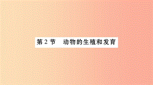 廣西省玉林市2019年八年級生物上冊 第6單元 第19章 第2節(jié) 動物的生殖和發(fā)育（第1課時(shí)）課件 北師大版.ppt