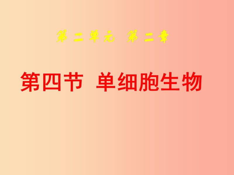 吉林省七年级生物上册 2.2.4 单细胞生物课件 新人教版.ppt_第1页