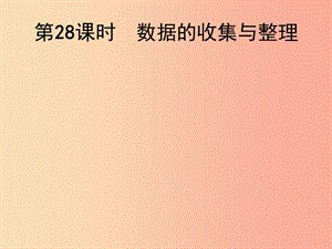 2019屆中考數(shù)學(xué)總復(fù)習(xí) 第28課時(shí) 數(shù)據(jù)的收集與整理課件.ppt