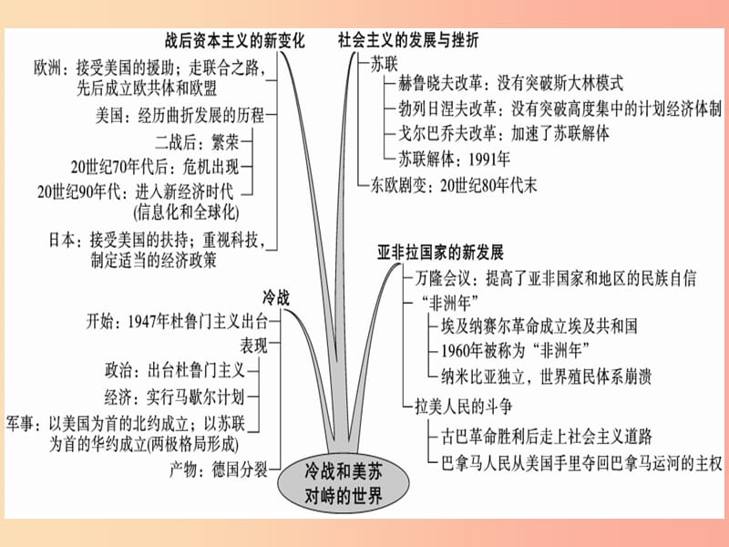 九年级历史下册 第五单元 冷战和美苏对峙的世界小结习题课件 新人教版.ppt_第2页