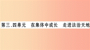 安徽省2019中考道德與法治總復(fù)習(xí) 七下 第3-4單元 在集體中成長 走進(jìn)法治天地知識梳理課件.ppt