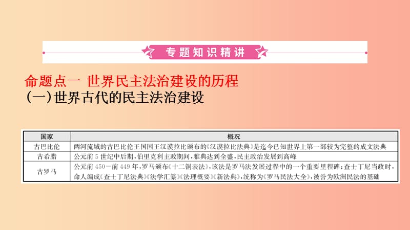 山东省2019年中考历史复习 题型突破 专题十一 中外历史上的民主与法治建设课件.ppt_第2页