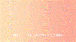 山東省2019年中考?xì)v史復(fù)習(xí) 題型突破 專題十一 中外歷史上的民主與法治建設(shè)課件.ppt