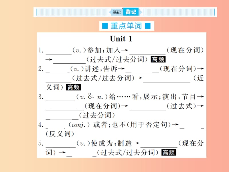 山东省2019年中考英语总复习 第一部分 系统复习 成绩基石 七下 第3讲 Unit 1-6课件.ppt_第2页