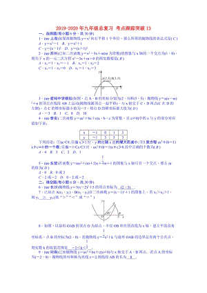 2019-2020年九年級總復(fù)習(xí) 考點(diǎn)跟蹤突破13.doc