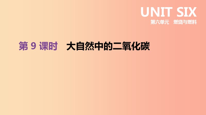 2019年中考化学一轮复习 第六单元 燃烧与燃料 第09课时 大自然中的二氧化碳课件 鲁教版.ppt_第1页