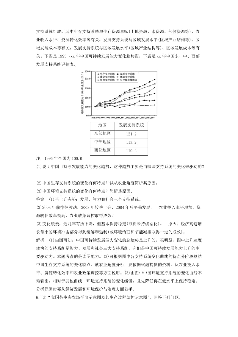 2019-2020年高考地理一轮复习 第二单元 排查落实练7 可持续发展 鲁教版必修3.doc_第3页