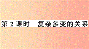 九年級道德與法治下冊 第一單元 我們共同的世界 第一課 同住地球村 第2框 復雜多變的關系習題 .ppt