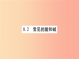 九年級化學(xué)下冊 第8章 常見的酸、堿、鹽 8.2 常見的酸和堿 第1課時 常見的酸 稀酸的化學(xué)性質(zhì)習(xí)題 粵教版.ppt