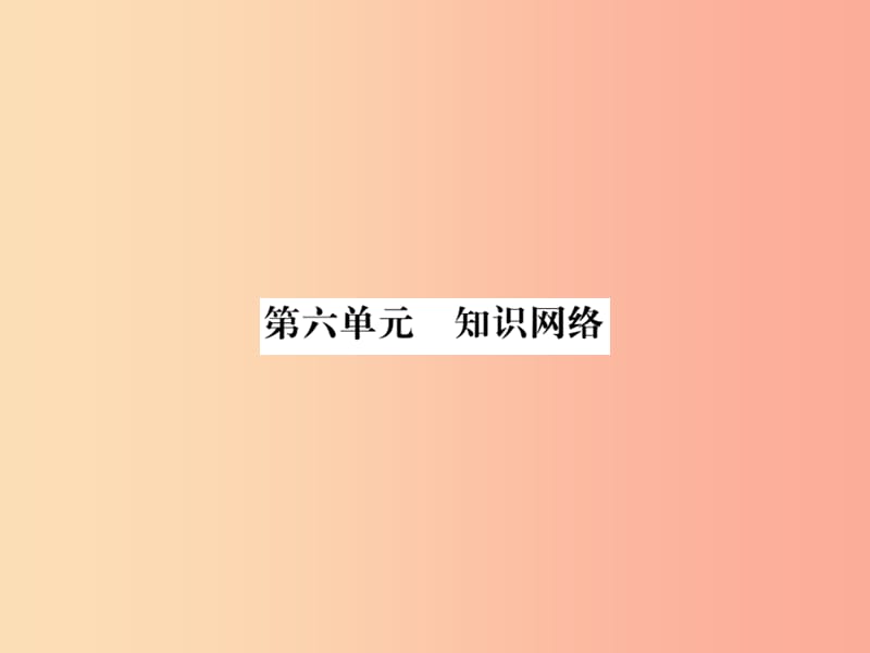 2019年八年级生物上册第六单元生物的多样性及其保护知识网络习题课件 新人教版.ppt_第1页