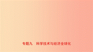 河北省2019年中考?xì)v史專題復(fù)習(xí) 專題九 科學(xué)技術(shù)與經(jīng)濟全球化課件 新人教版.ppt