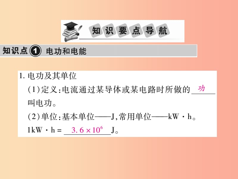 2019中考物理第一部分基础知识复习第四章电磁学第4讲电功和电热复习课件.ppt_第2页