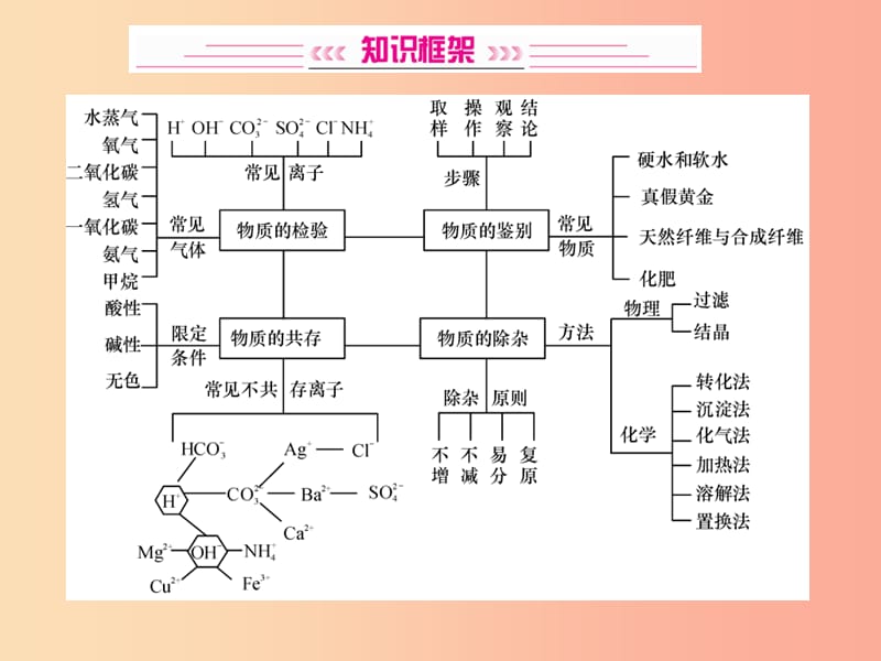 2019中考化学一轮复习 主题五 科学探究 第17讲 物质的检验、鉴别、共存与除杂课件.ppt_第2页