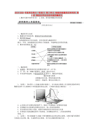 2019-2020年高考生物大一輪復(fù)習(xí) 第三單元 細(xì)胞的能量供應(yīng)和利用 第8講 降低化學(xué)反應(yīng)活化能的酶講義.doc