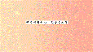 湖北省2019中考化學(xué)一輪復(fù)習(xí) 課后訓(xùn)練十九 化學(xué)與生活習(xí)題課件.ppt