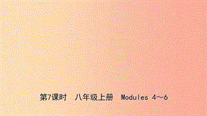 山東省2019年中考英語(yǔ)總復(fù)習(xí) 第7課時(shí) 八上 Modules 4-6課件.ppt