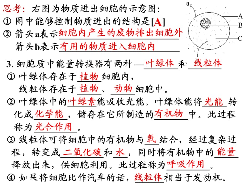 建桥1月23日初一生物《细胞的生活复习》同步.ppt_第3页