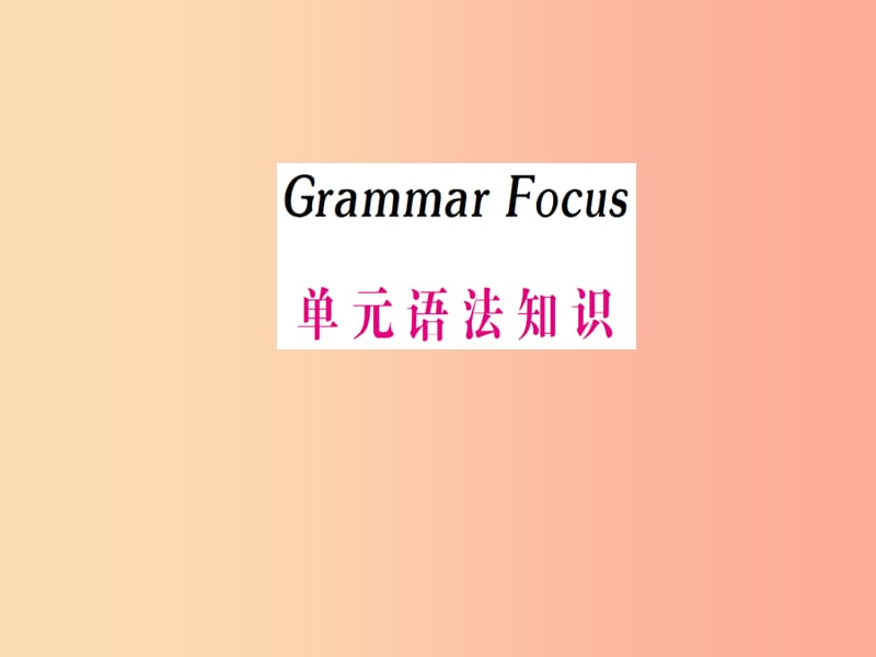 七年级英语上册 Unit 6 Do you like bananas Grammar Focus课件 新人教版.ppt_第1页