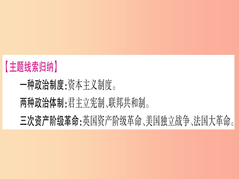 2019中考历史总复习 第一篇 考点系统复习 板块五 世界近代史 主题二 资本主义制度的初步确立（精讲）课件.ppt_第3页