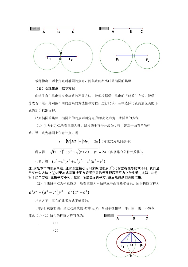 2019-2020年高中数学《椭圆及其标准方程》说课稿2 新人教A版必修1.doc_第3页