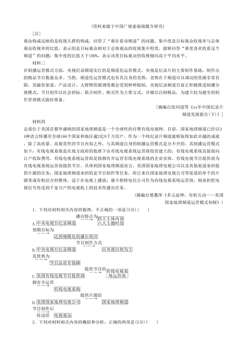 2019-2020年高三语文二轮复习第二部分现代文阅读专题六实用类文本阅读考点1新闻类文本讲义.doc_第2页