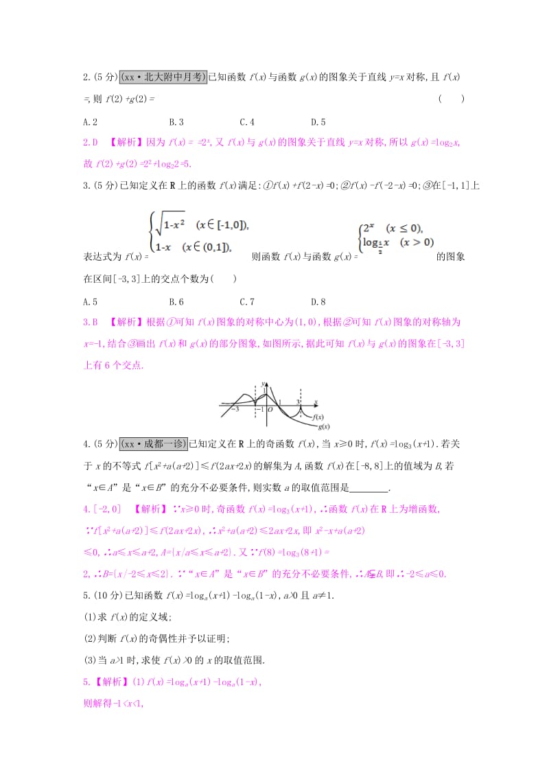 2019-2020年高考数学一轮复习第二章函数、导数及其应用第五节对数函数习题理.doc_第3页