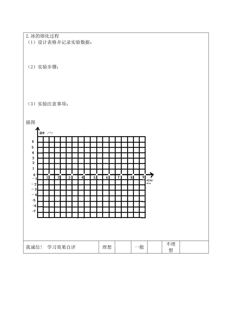 2019-2020年八年级物理上册2.3 熔化和凝固（第1课时）作业 苏科版.doc_第3页