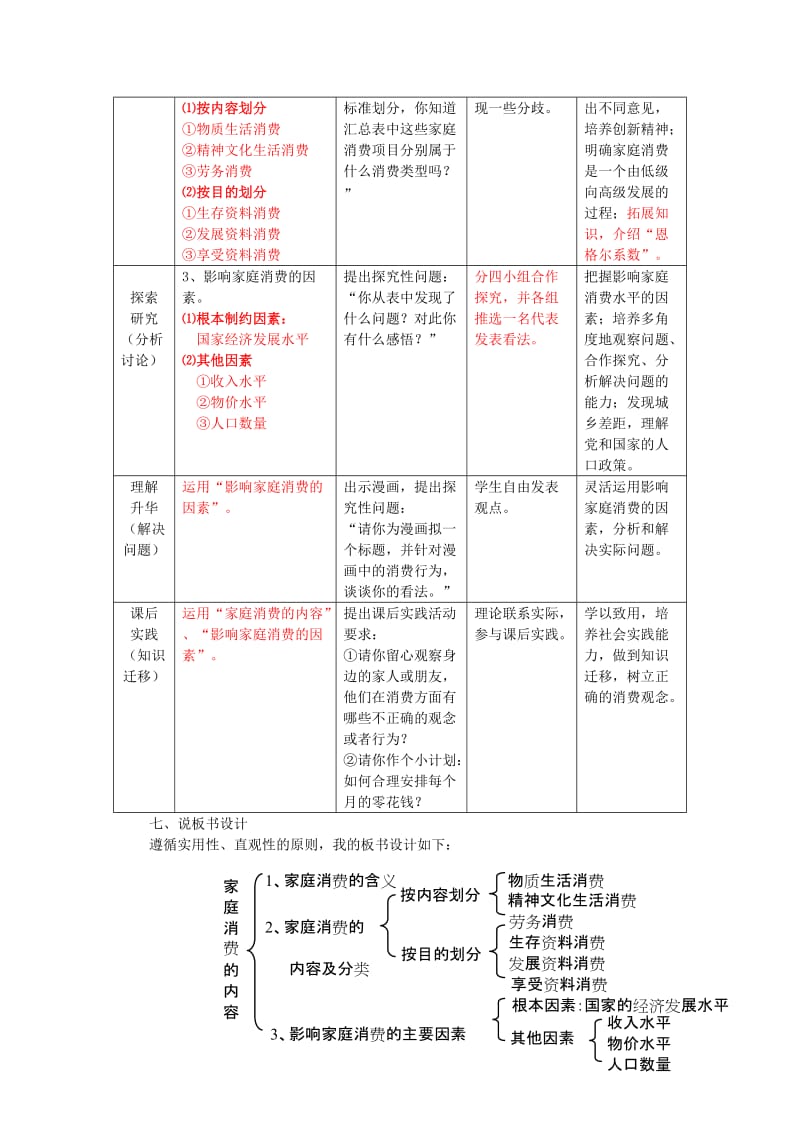 2019-2020年高中政治 《家庭消费的内容》说课稿 新人教版必修1.doc_第3页