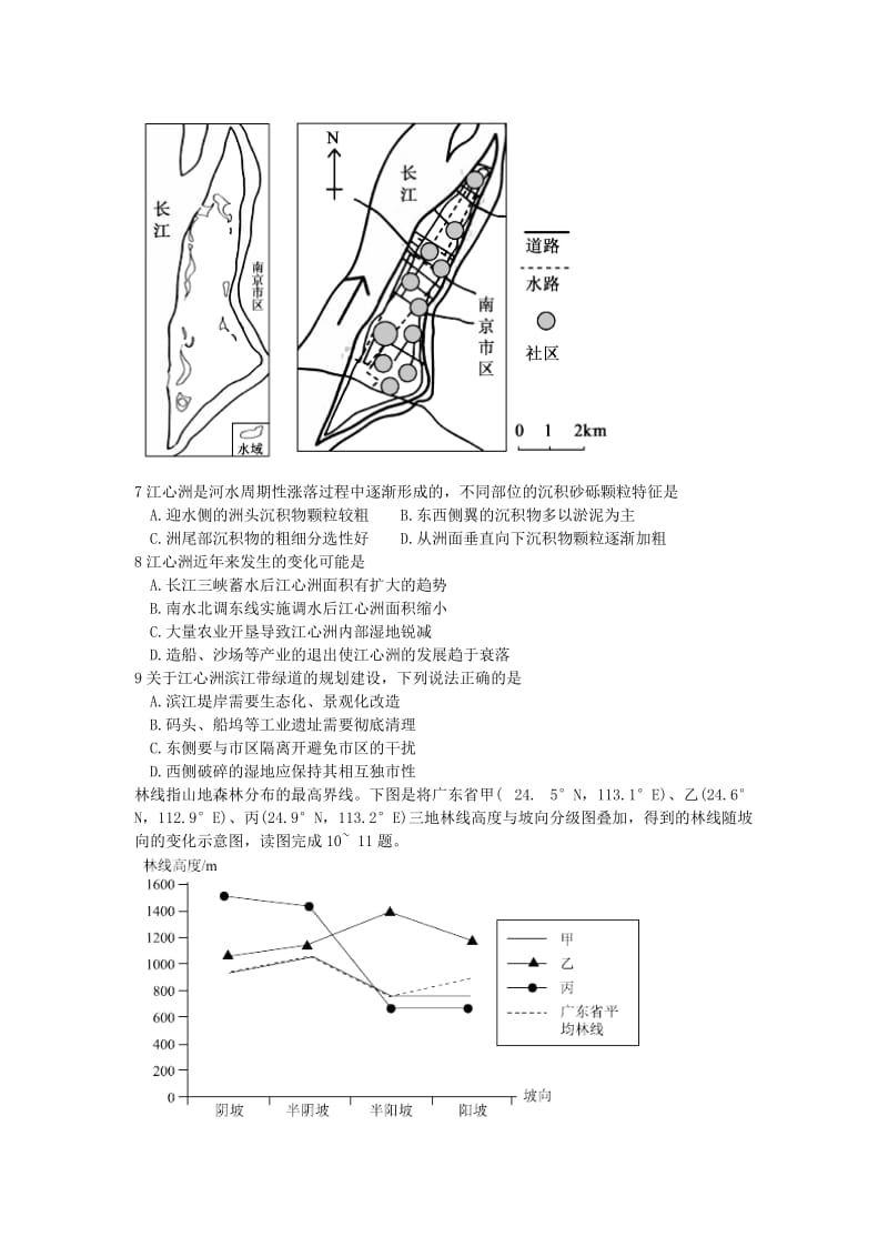 2019-2020年高三文综下学期一模预考试题.doc_第3页