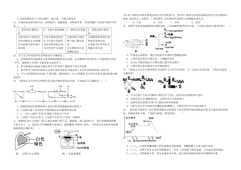 2019-2020年高一下学期5月月考 生物 含答案.doc_第2页