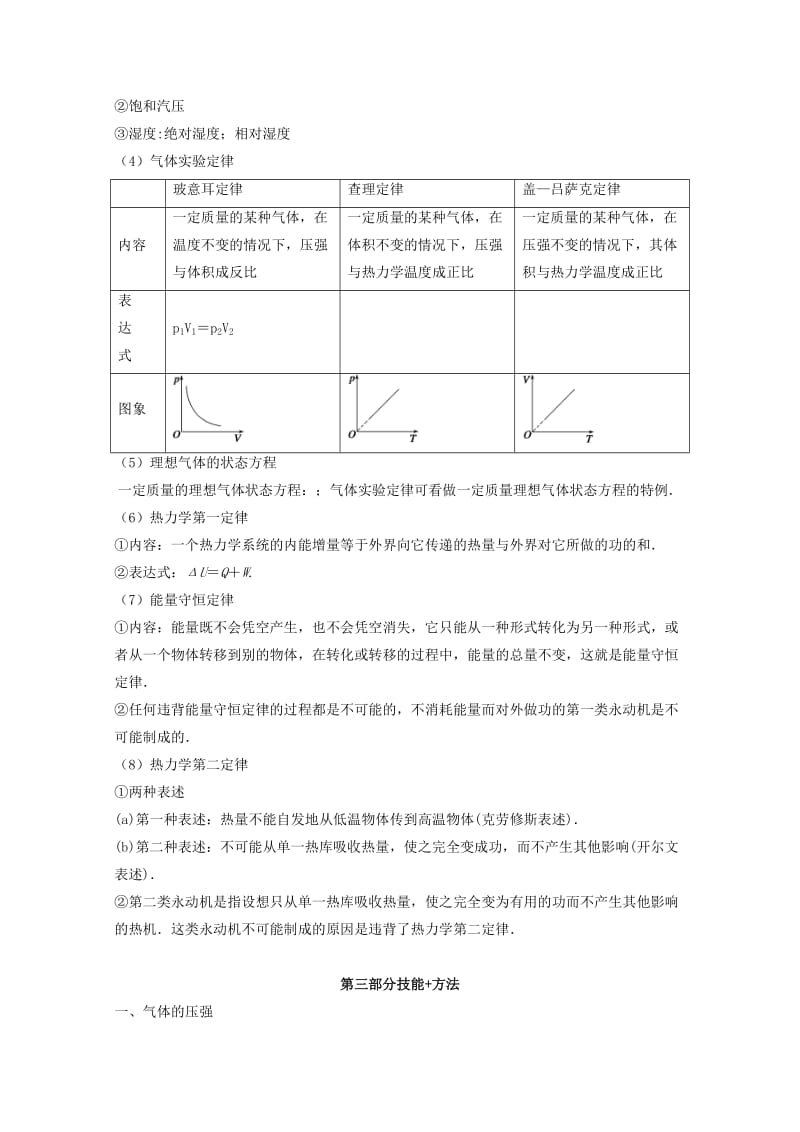 2019-2020年高考物理备考艺体生百日突围系列专题11固体液体气体与能量守恒含解析.doc_第2页