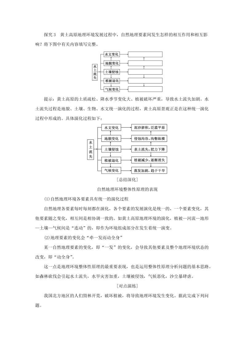 2019年高中地理 第三章 自然地理环境的整体性与差异性 第二节 自然地理环境的整体性习题 湘教版必修1.doc_第3页