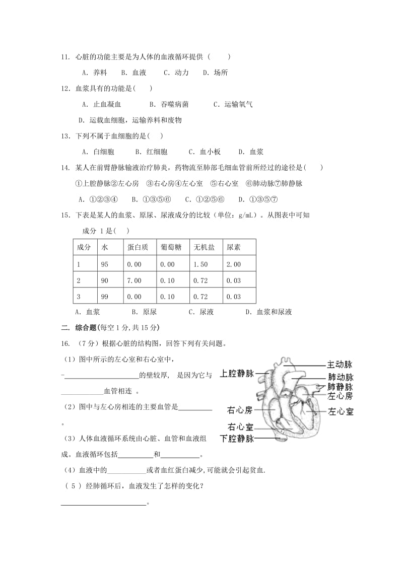 2019-2020年八年级生物9月月考试题 苏科版.doc_第2页