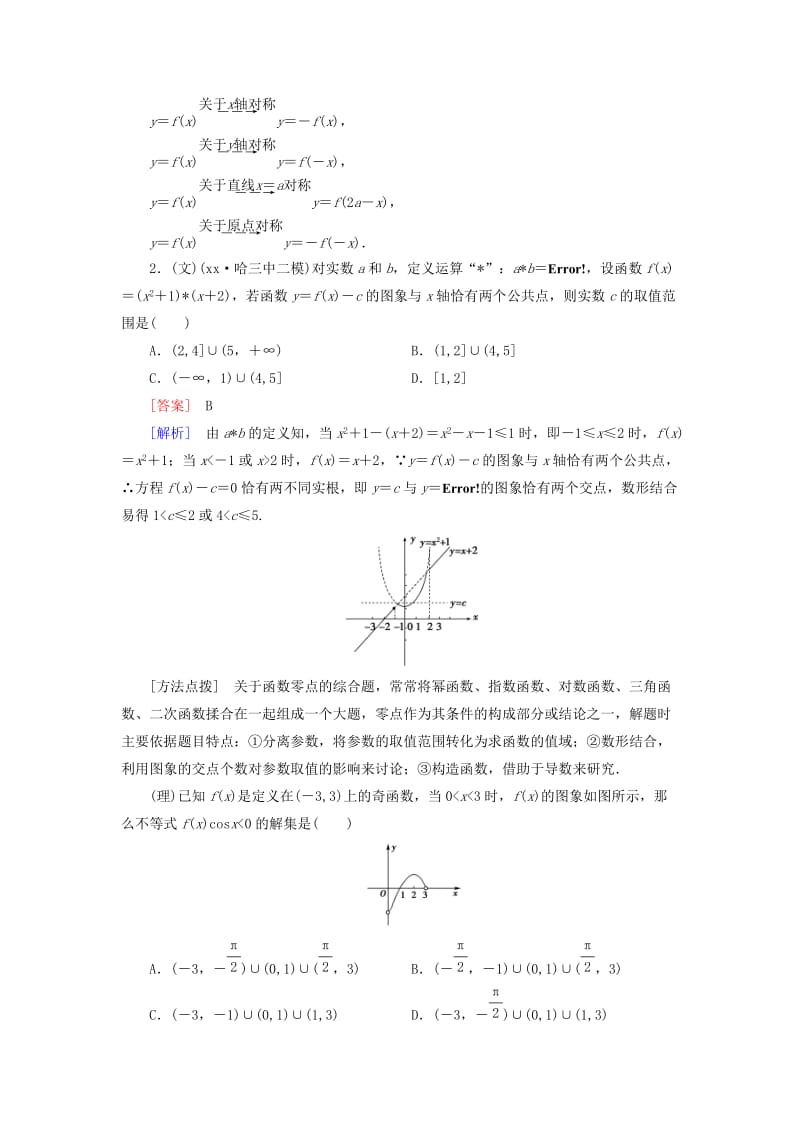 2019-2020年高考数学二轮复习 第一部分 微专题强化练 专题27 转化与化归思想、数形结合思想（含解析）.doc_第2页