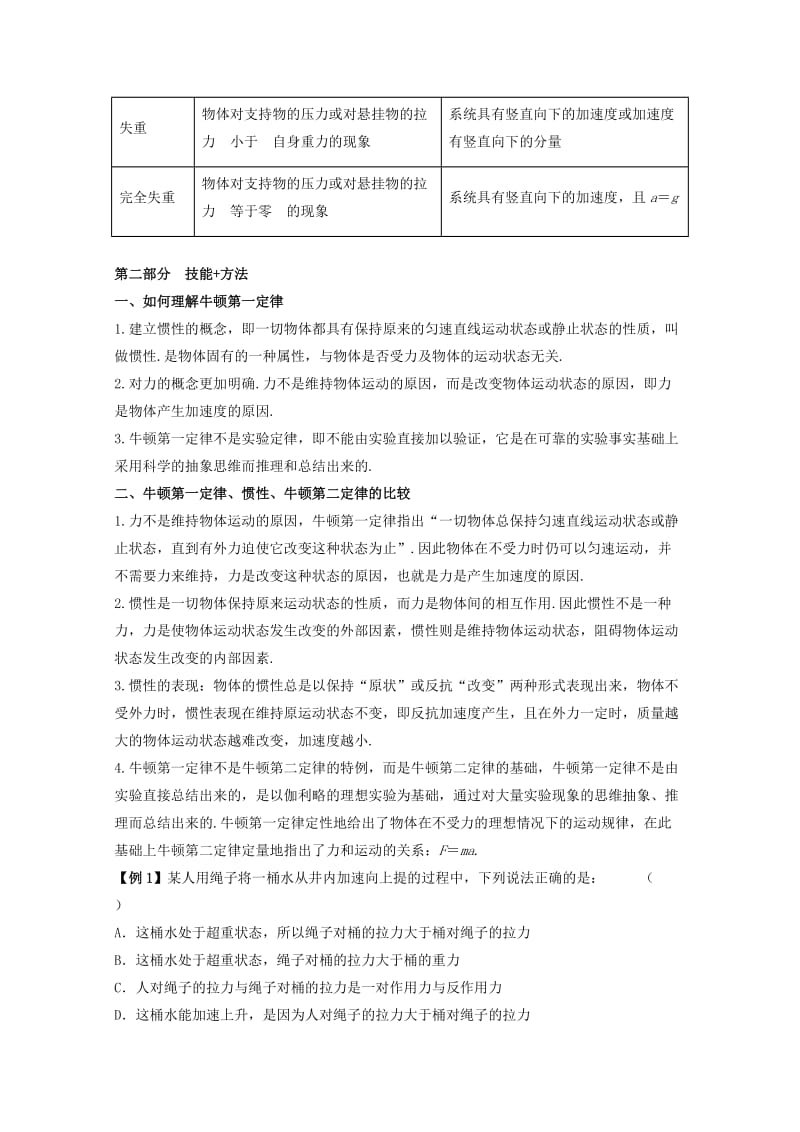 2019-2020年高考物理备考艺体生百日突围系列专题03牛顿运动规律含解析(I).doc_第3页