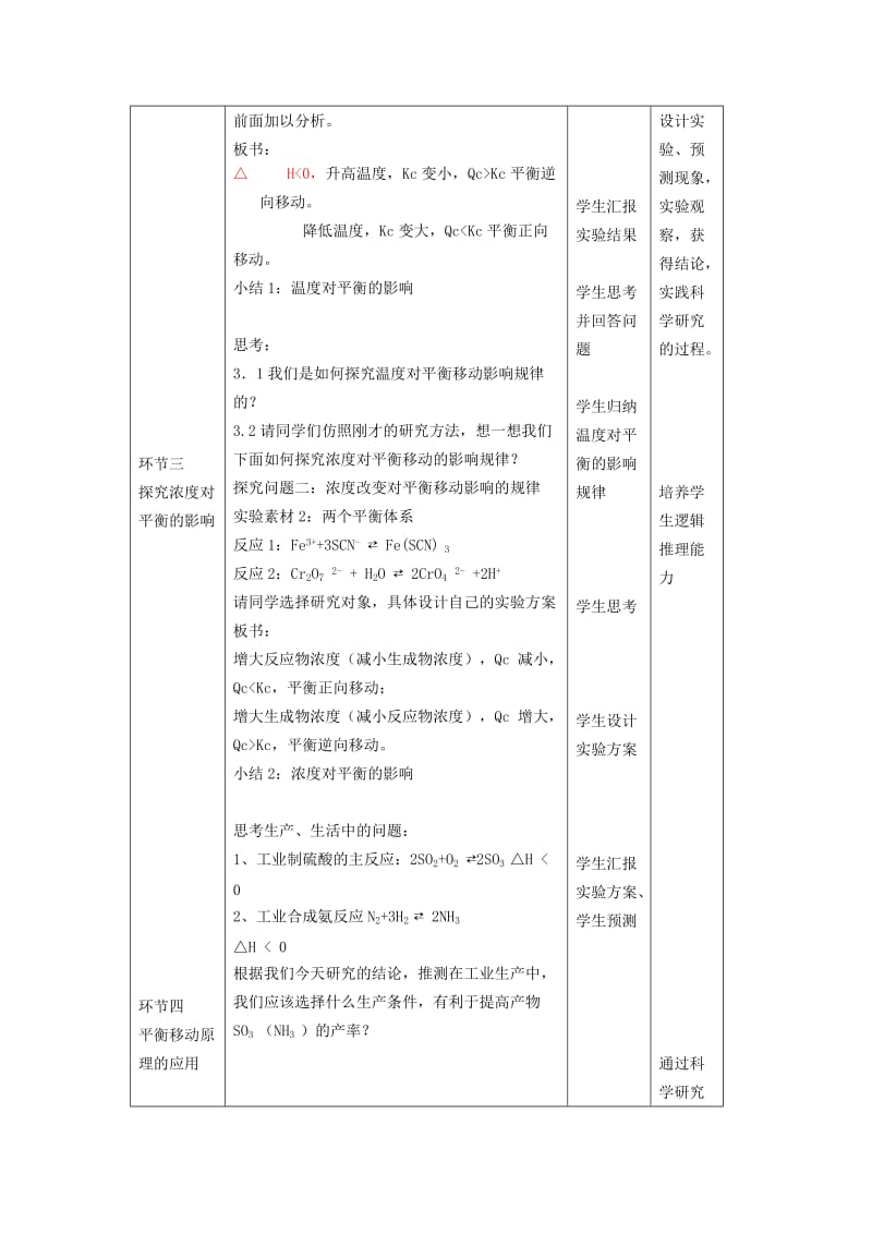 2019-2020年高中化学 专题二化学反应速率与化学平衡 化学平衡的移动教案（2） 苏教版选修4.doc_第2页