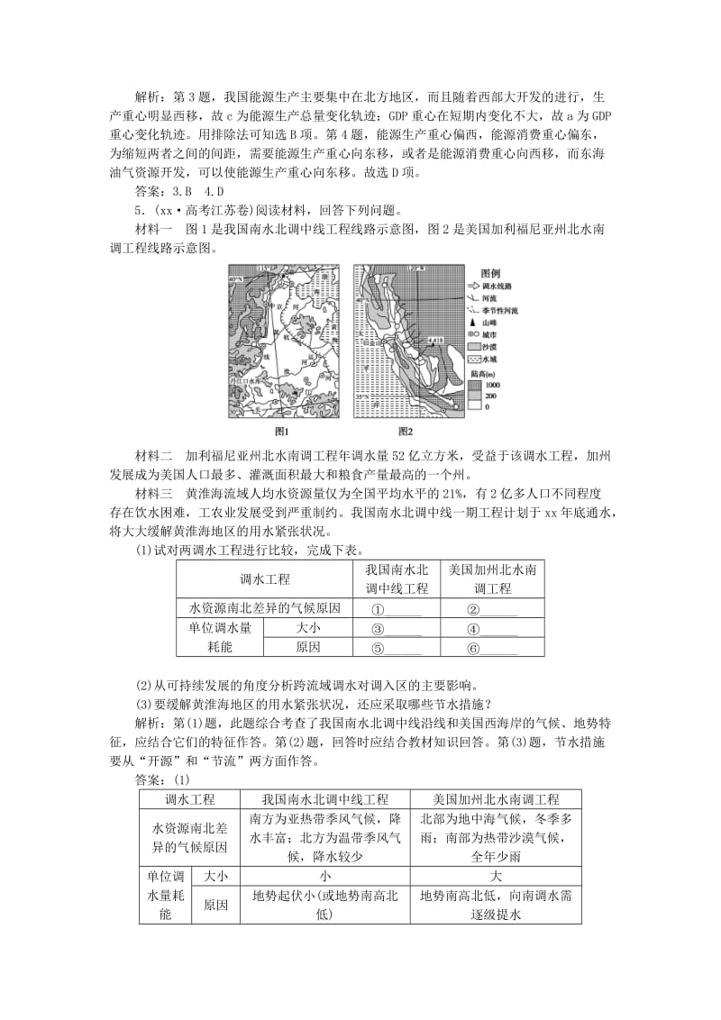 2019-2020年高考地理总复习 第十六章 第33讲 资源的跨区域调配-以我国西气东输为例真题演练.doc_第2页