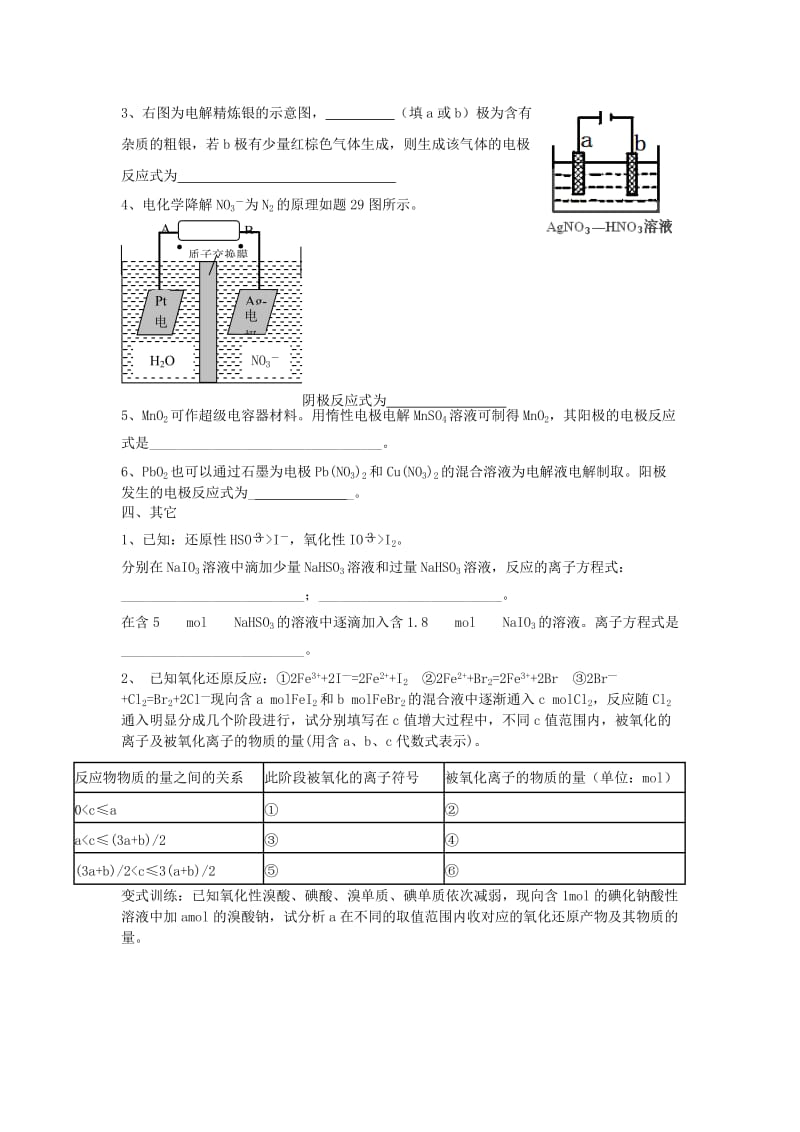 2019-2020年高三化学 专题练习 与酸碱性有关的离子方程式的书写.doc_第2页